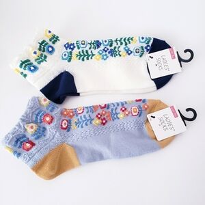 Floral Print Spring Socks
